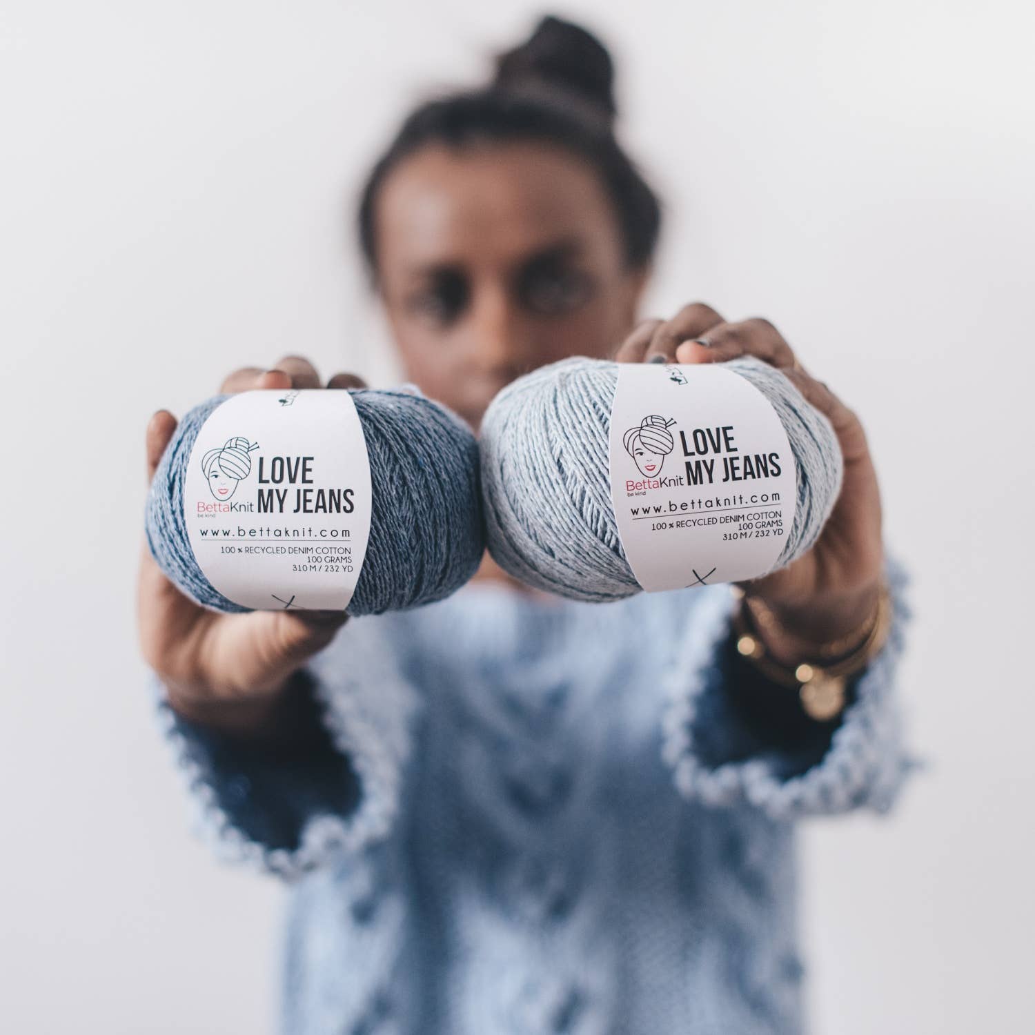 Love My Jeans, yarn obtained from the recycling of old jeans