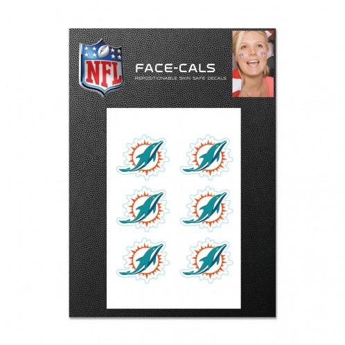 Miami Dolphins Face Cals Tattoos