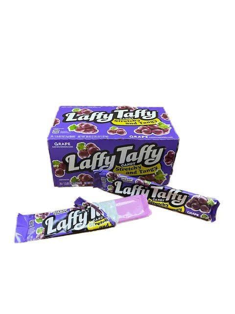 Laffy Taffy Candy Bars GRAPE Stretchy Tangy 1.5 oz 24 ct