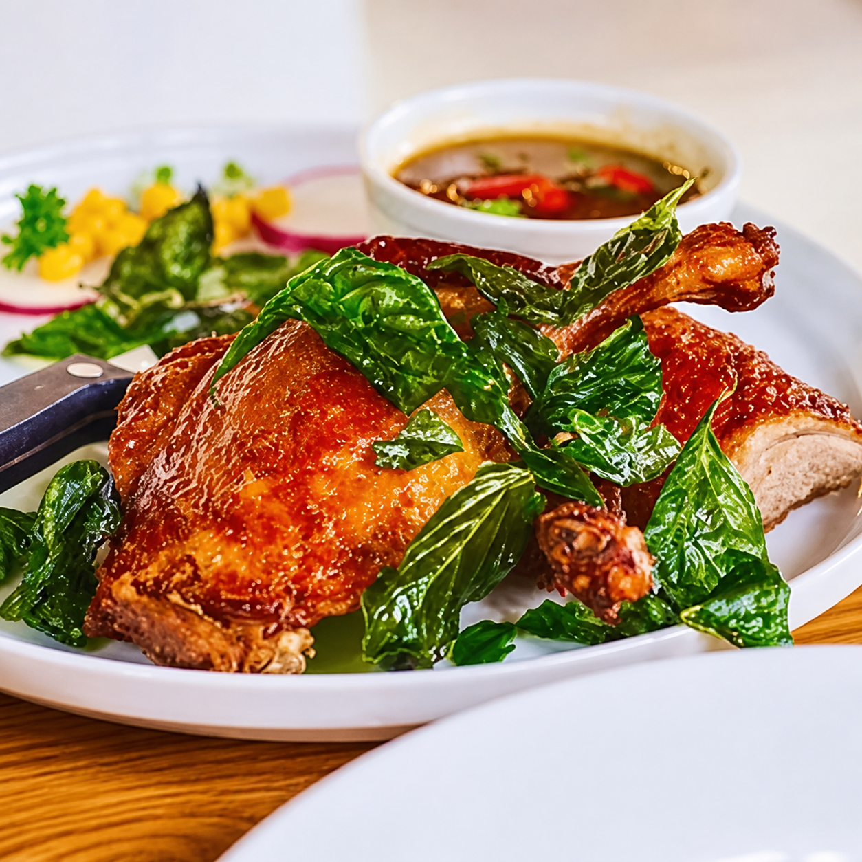 Italian Basil Roasted Duck