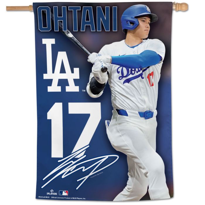 Los Angeles Dodgers Shohei Ohtani Premium Player Vertical Banner 28x40"