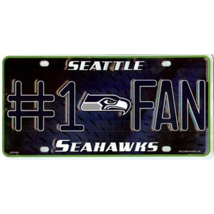 Seattle Seahawks #1 Fan License Plate