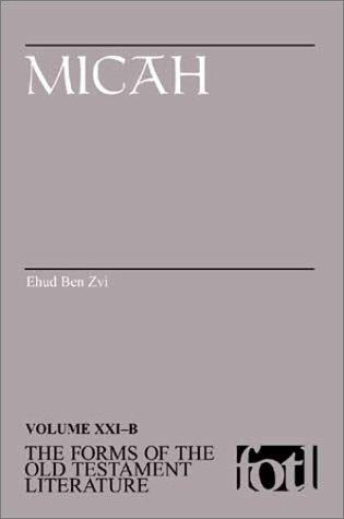 Cover of Micah F.O.T.L.: Form-critical Commentary on Micah
