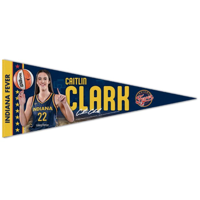 Indiana Fever Caitlin Clark #22 Premium Signature Pennant 12x30"