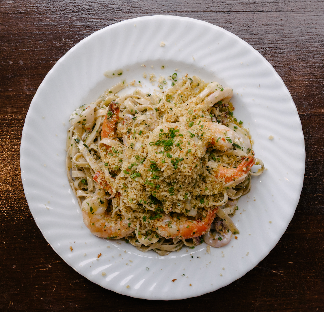Gamberi e Calamari Linguine