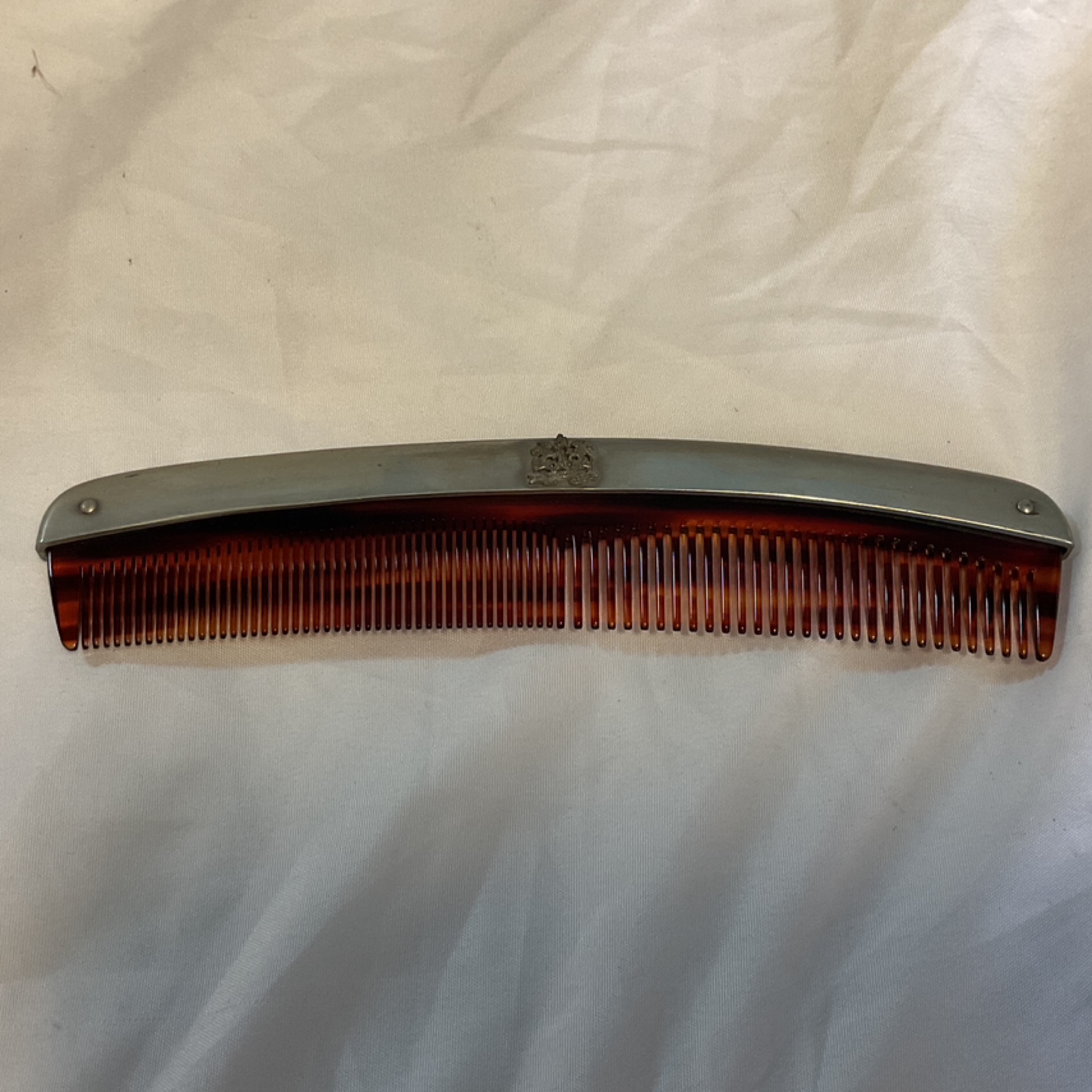 Sterling Silver Plated Spine Comb