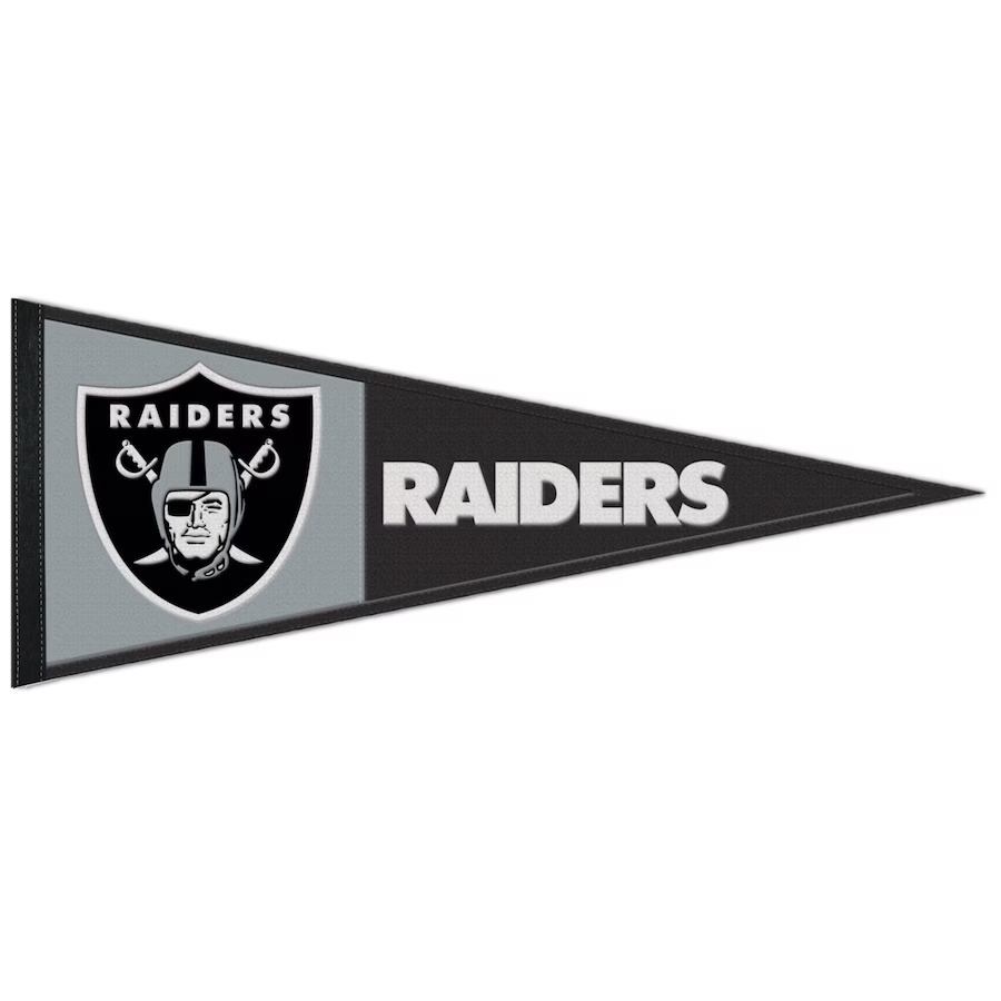Las Vegas Raiders Embroidered Wool Logo Pennant 13x32"