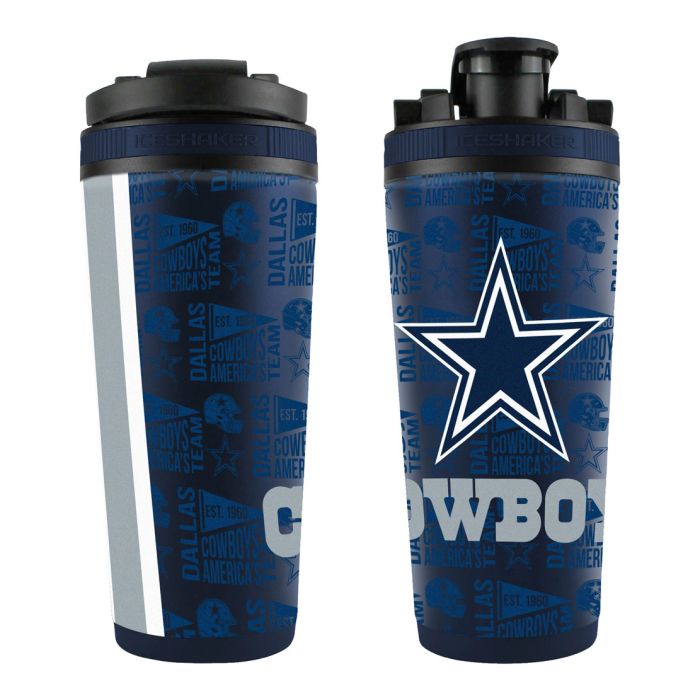 Dallas Cowboys 4D Stainless Steel Ice Shaker 26oz