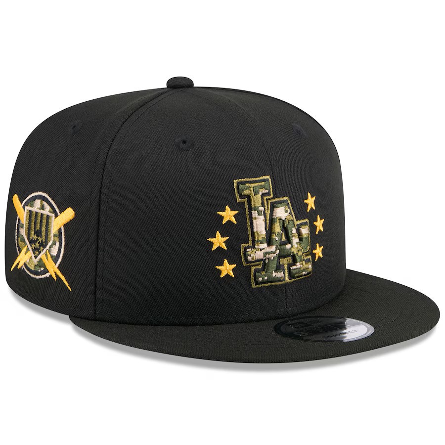 Los Angeles Dodgers 2024 New Era 9FIFTY Armed Forces Snapback Hat