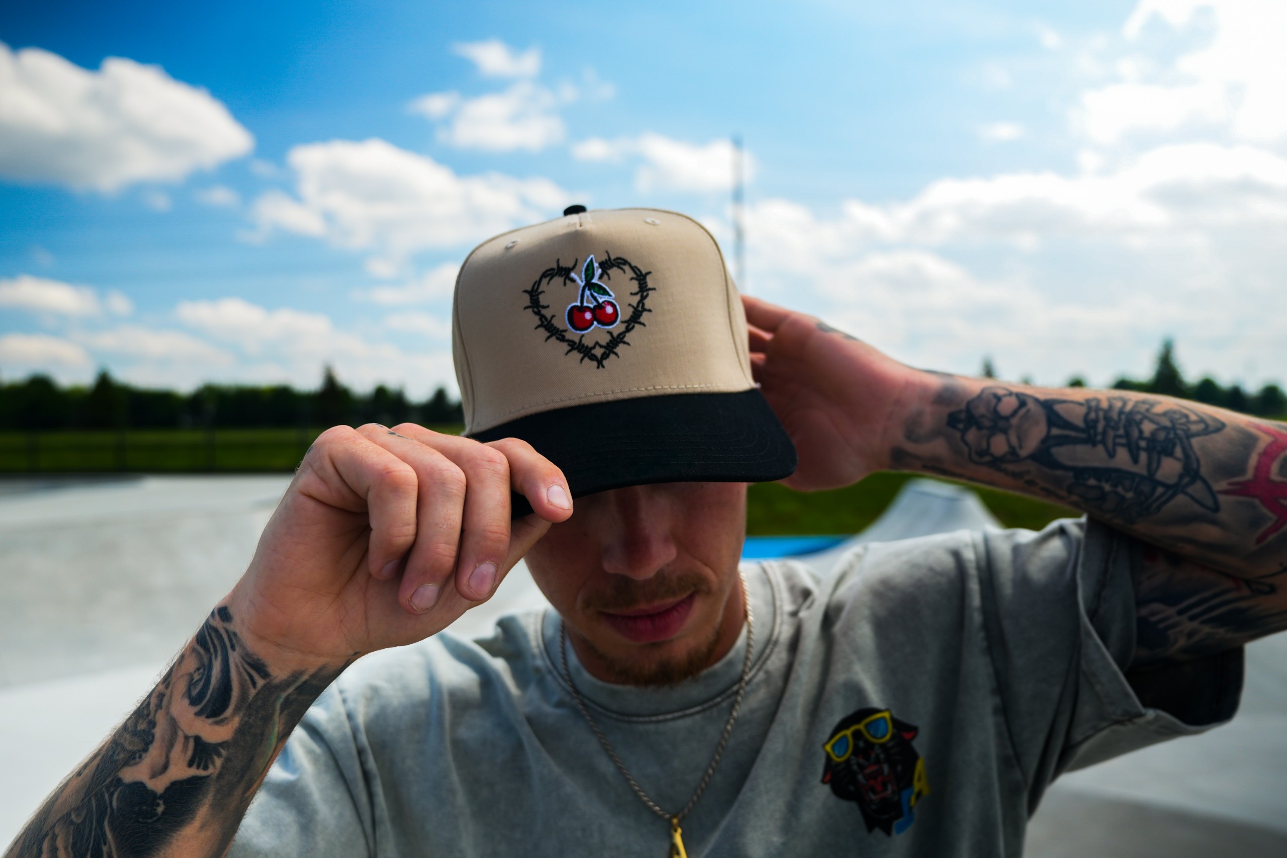 Barbed Cherry - hat by Inked & Awkward