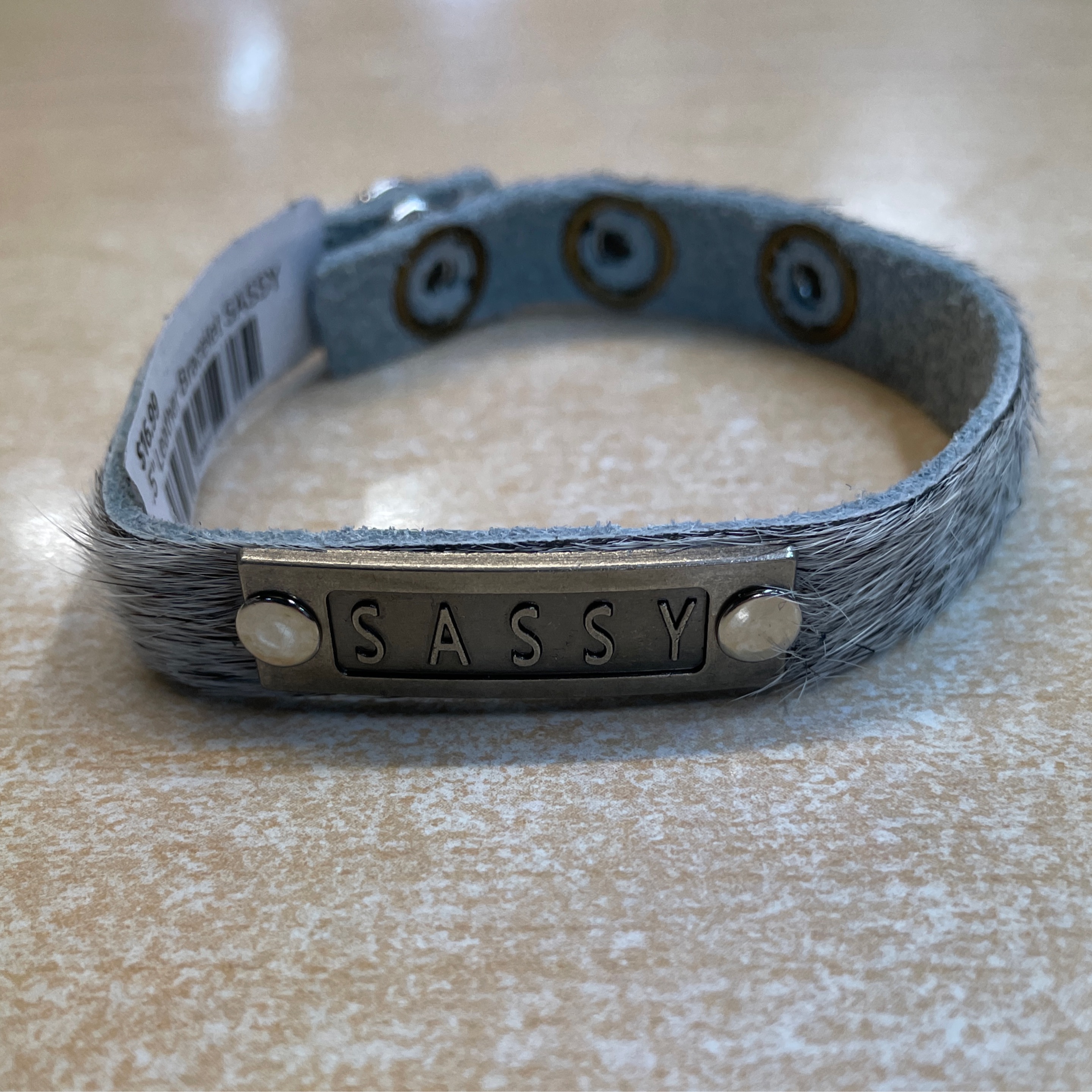 .5" Leather Bracelet SASSY