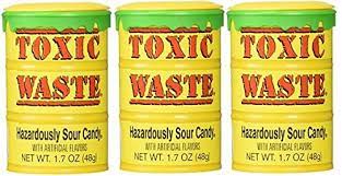 Toxic Waste Yellow Drums 12 count