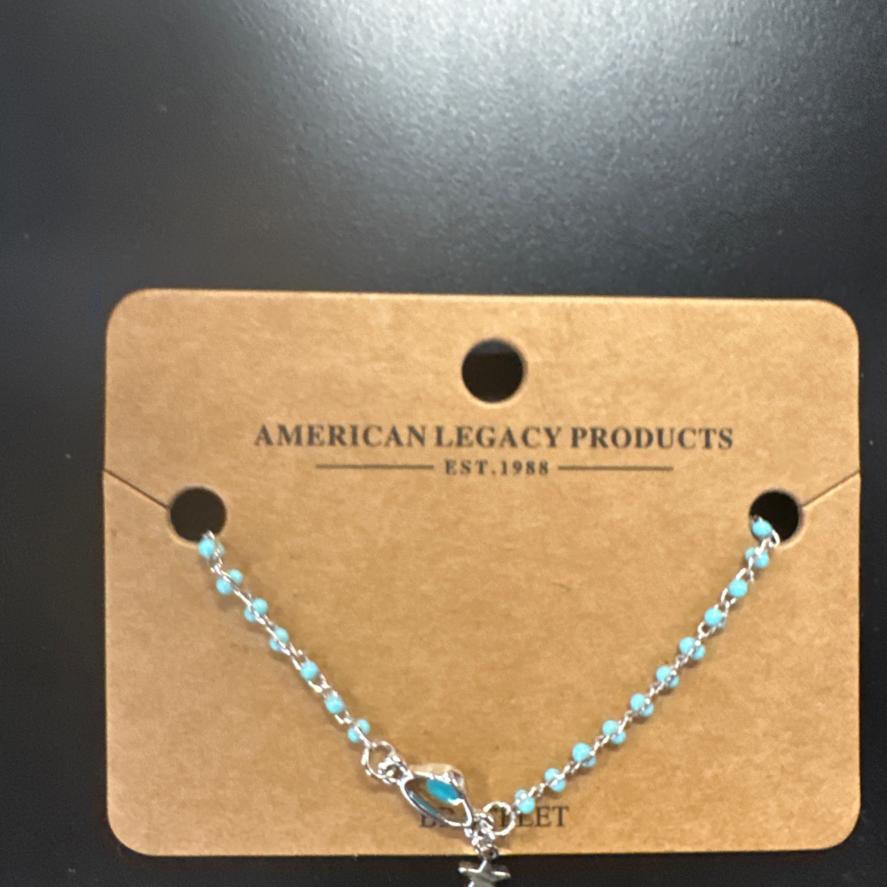 Turq/Silv Galaxy Inlay Bracelet