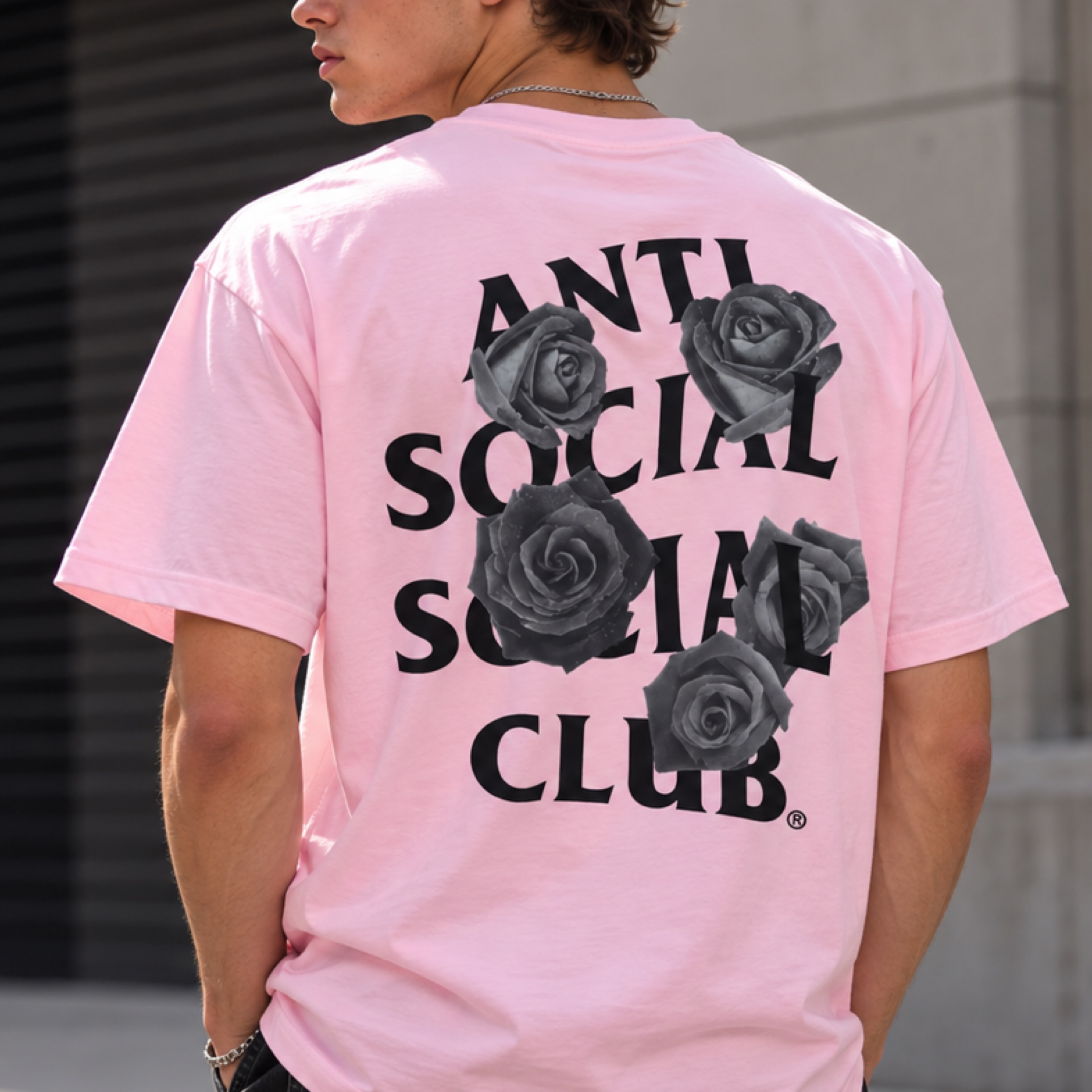 Anti Social Club (Pink Rose) Sz. L