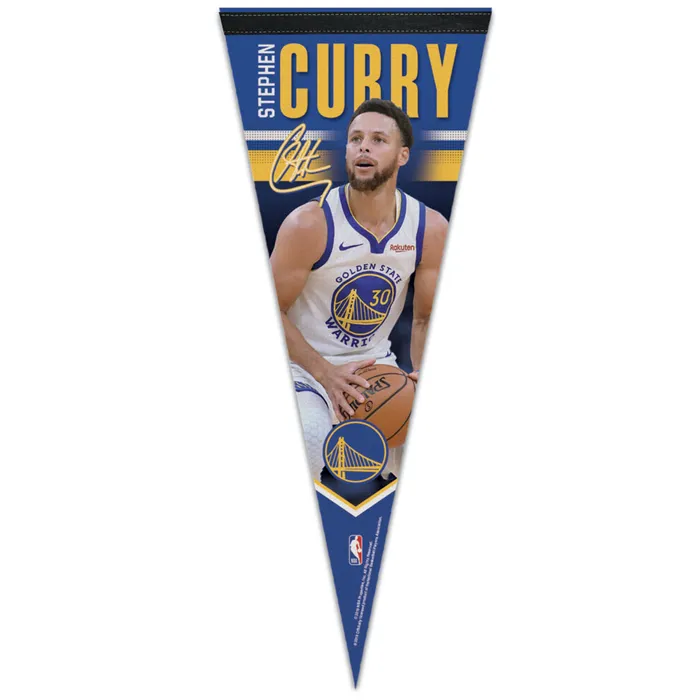 Golden State Warriors Steph Curry Premium Pennant 12x30"