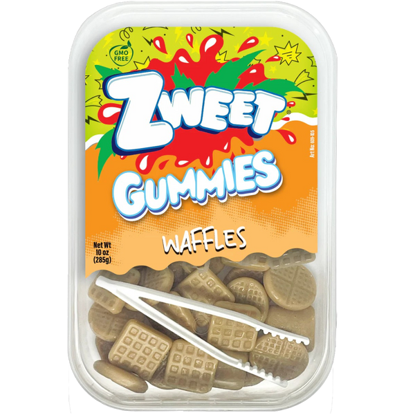 Zweet Gummy Maple Waffles 10 oz 6 ct Tubs 3.75 lb Total