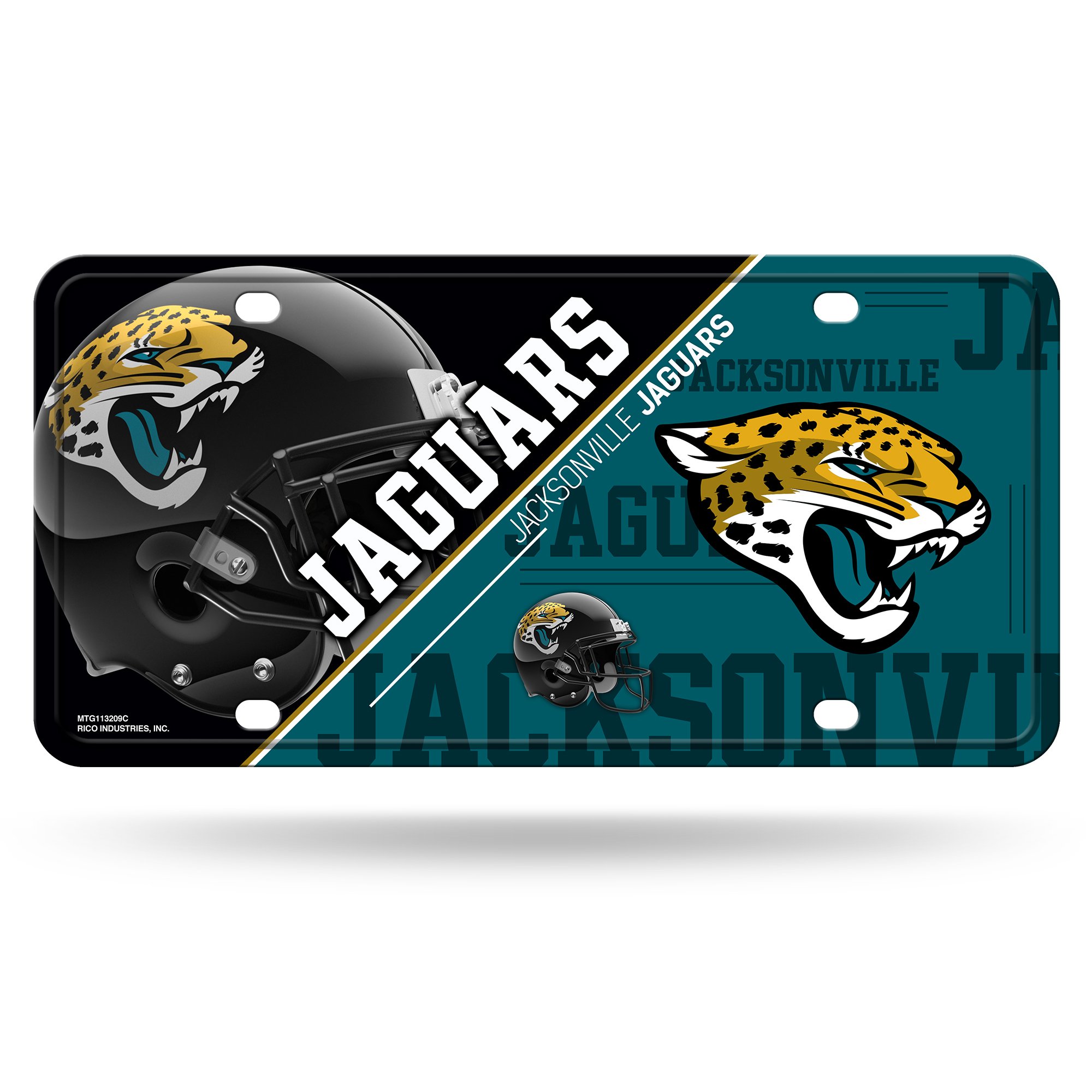 Jacksonville Jaguars Metal License Plate