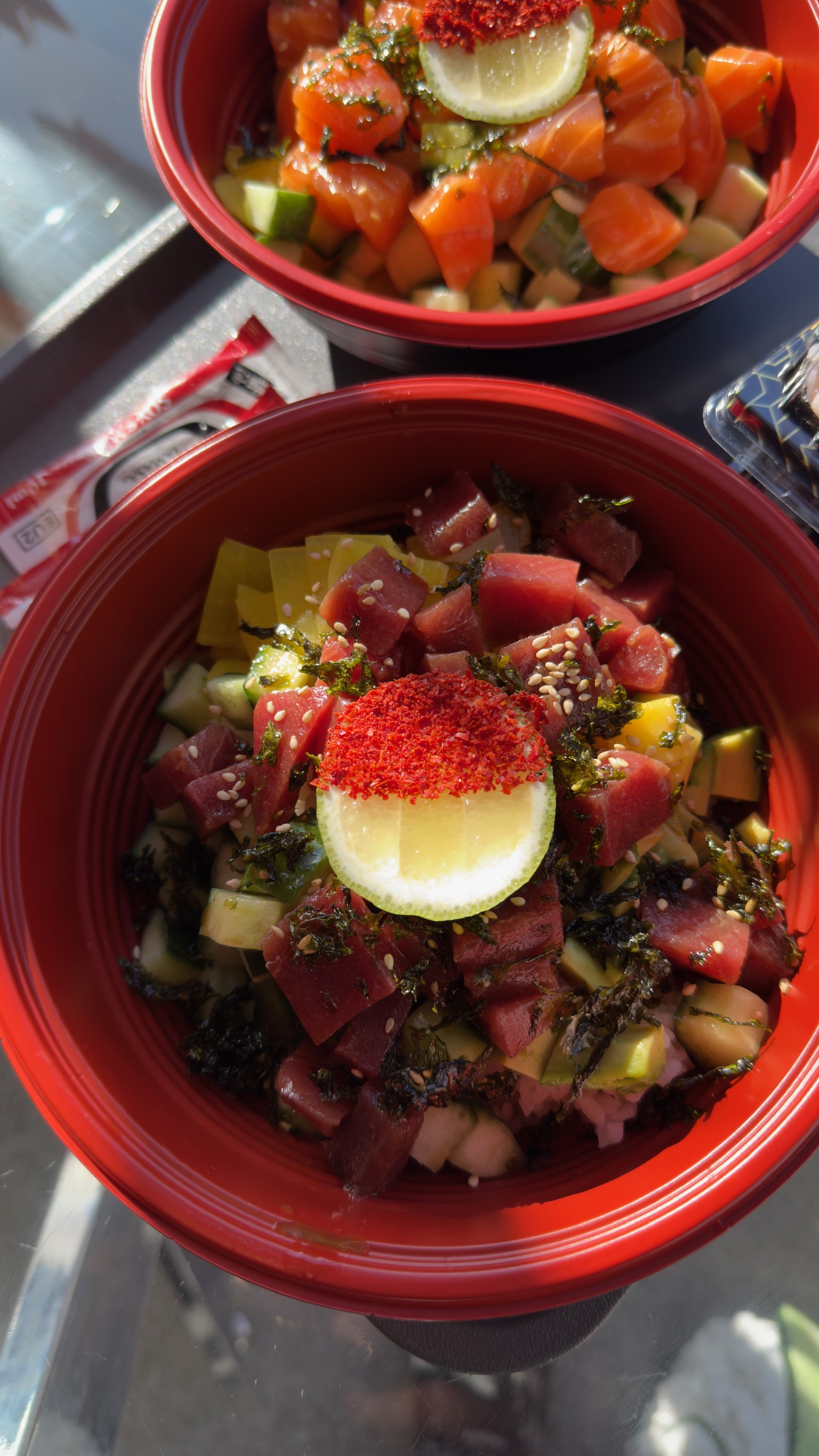 Bluefin Tuna - Authentic rice bowls. Choose between shoyu base, c