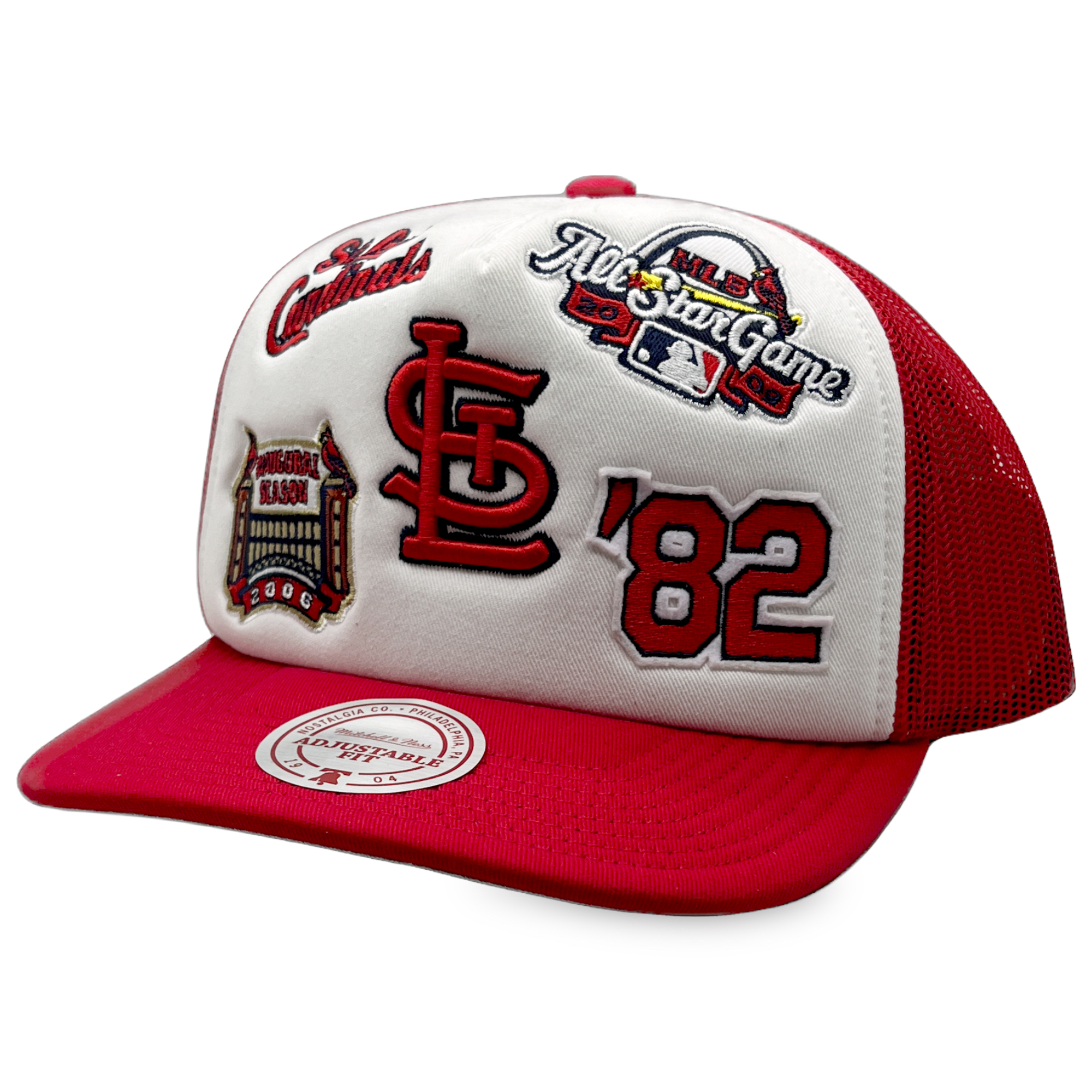 St. Louis Cardinals Retro Mitchell and Ness Gridlock Trucker Snapback Hat