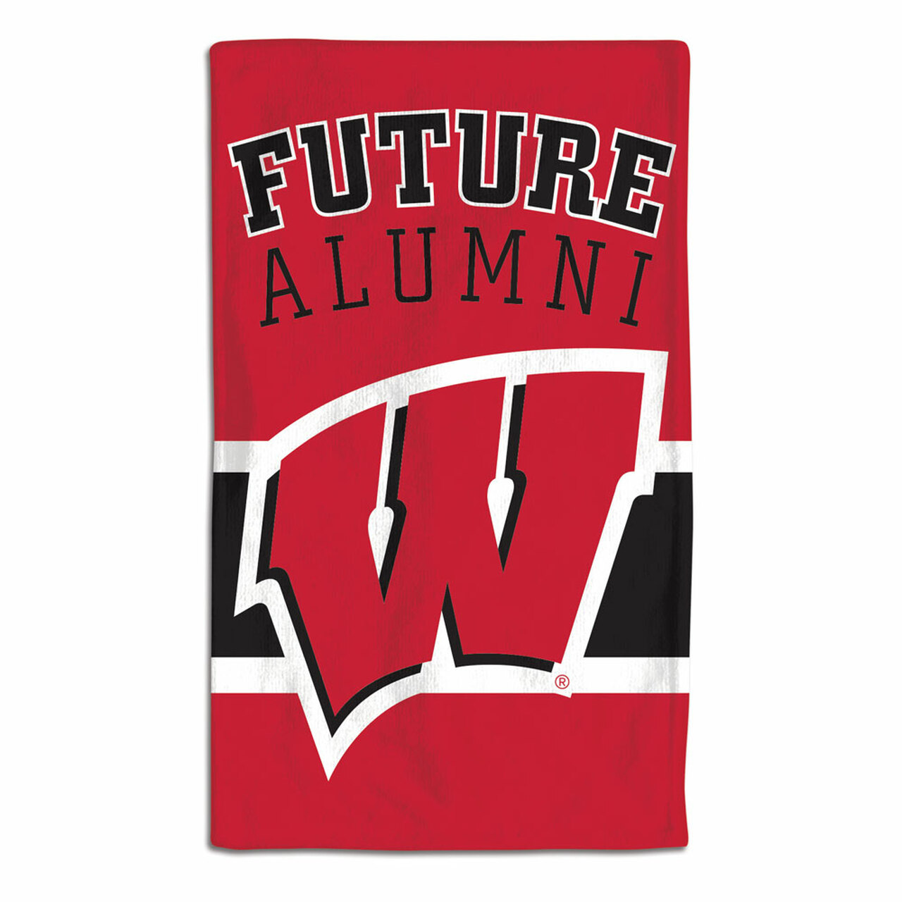 Wisconsin Badgers Baby Burp Cloth 10x17"