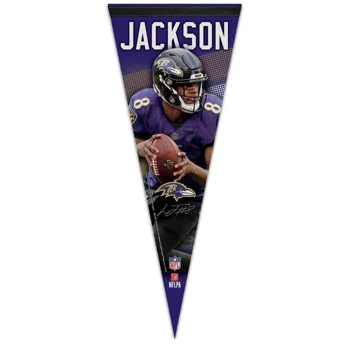 Baltimore Ravens Lamar Jackson Premium Pennant 12x30"