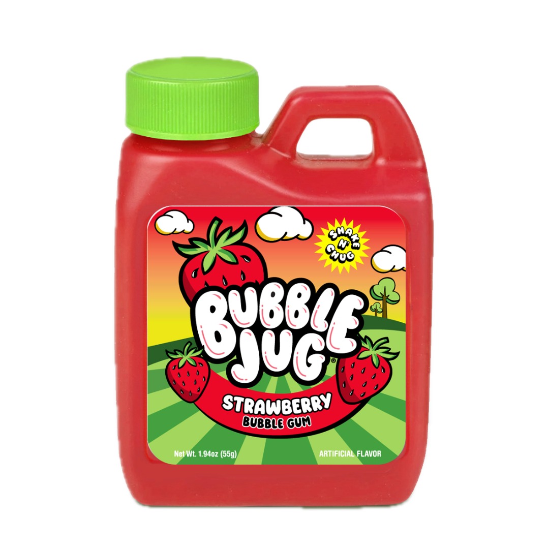 Bubble Jug Strawberry Bubble Gum Jug 1.94 oz 12 ct