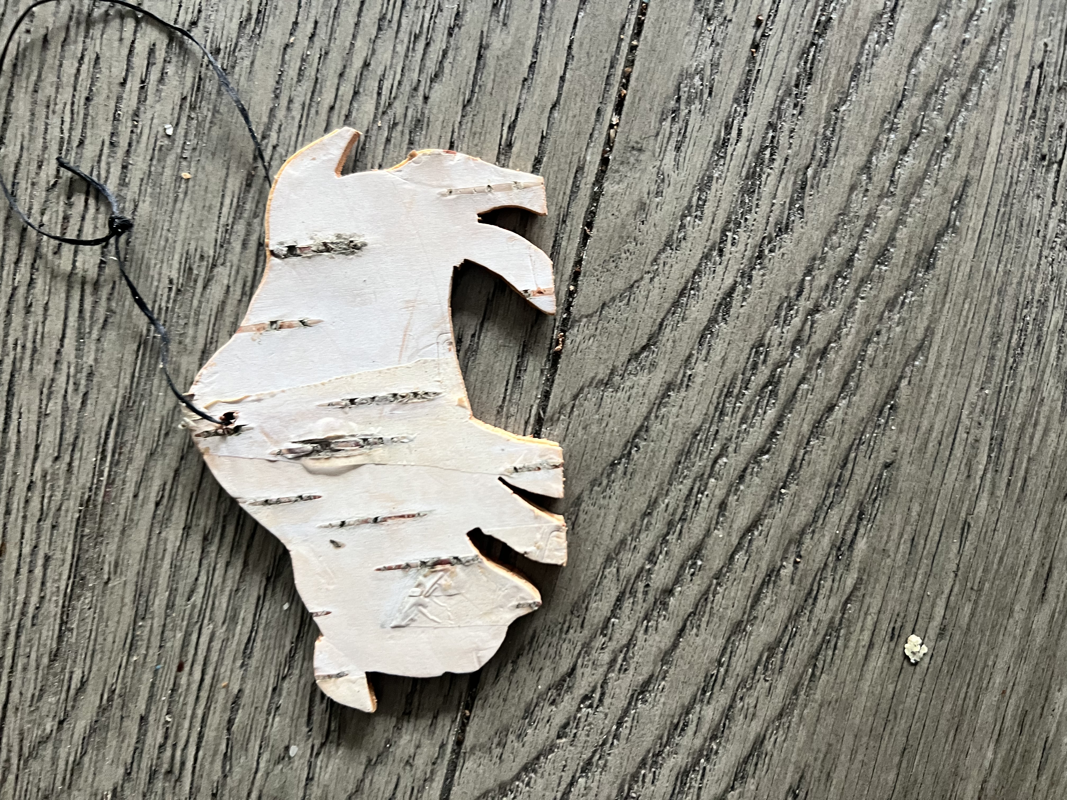 Birch Bark Ornament