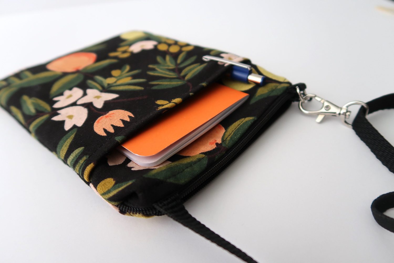 Small Crossbody Bag – Oranges & Lemons on Black, photo 5 of 7