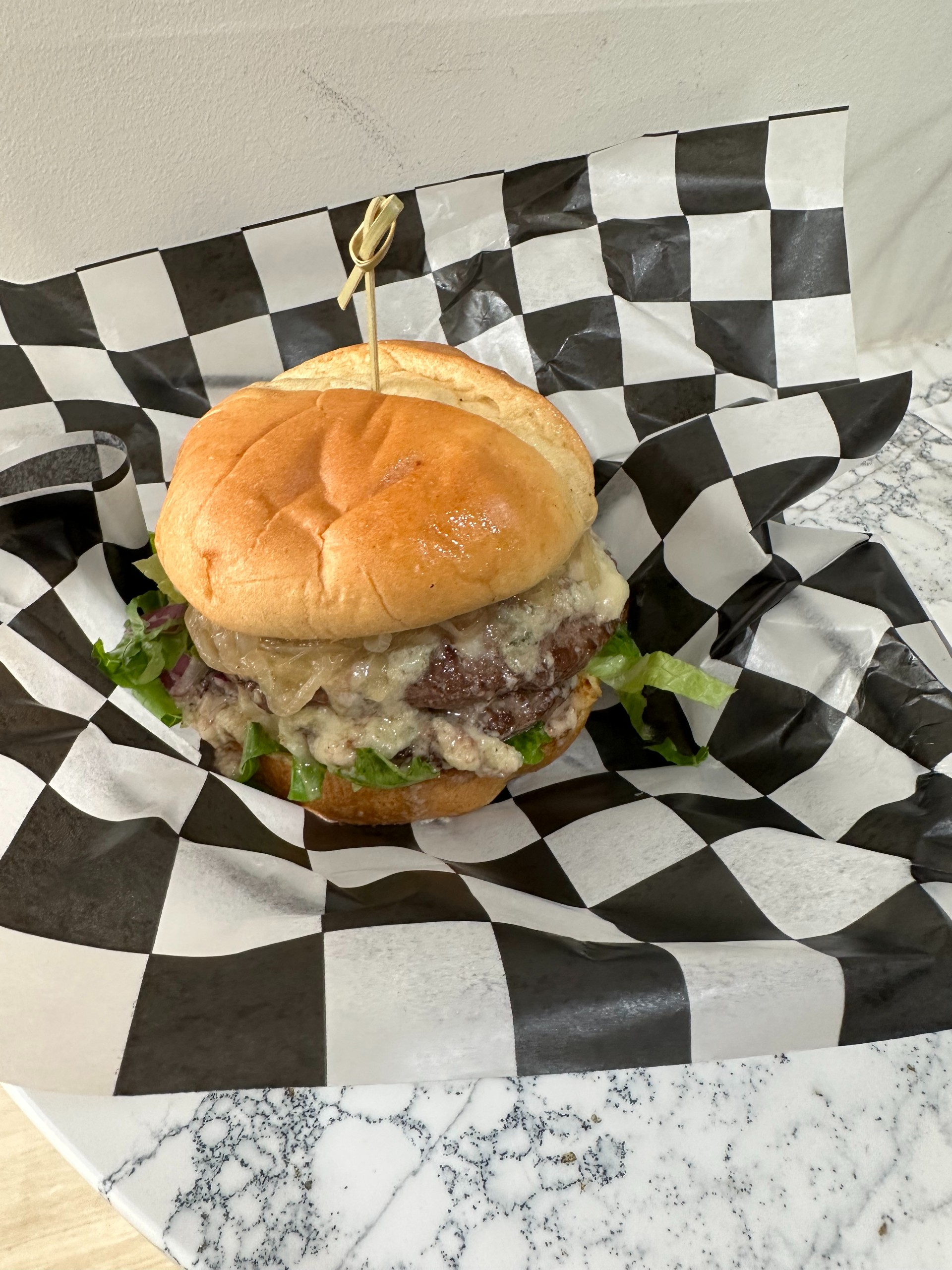 Blue Wave Smash Burger
