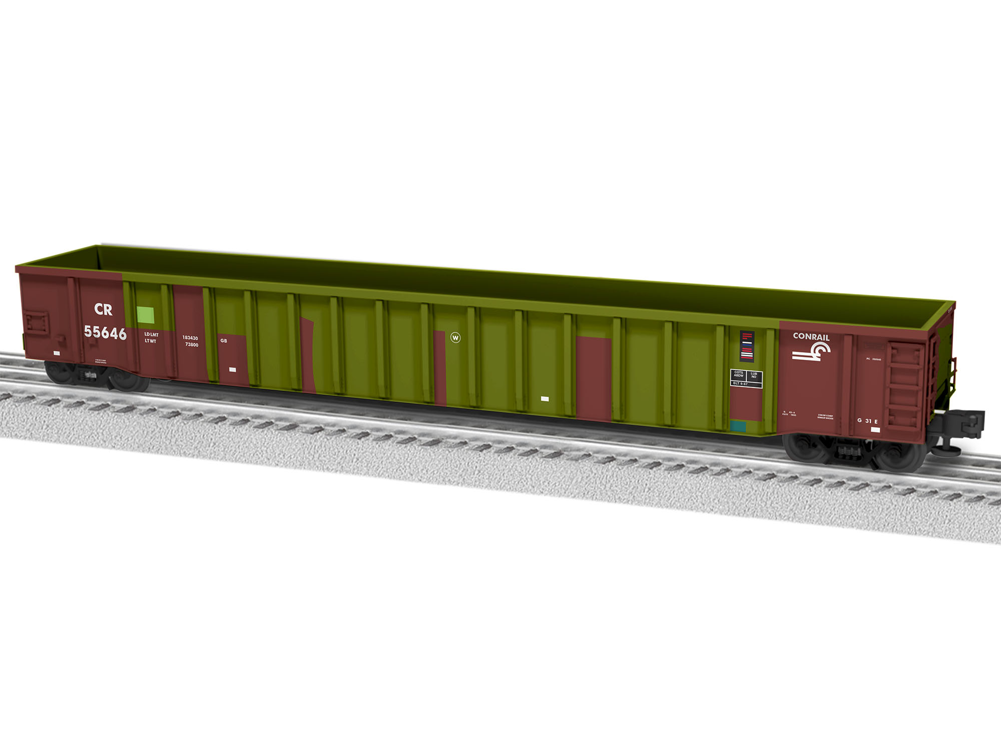 Lionel Conrail '65 Mill Gondola #55646 2126340 O Scale