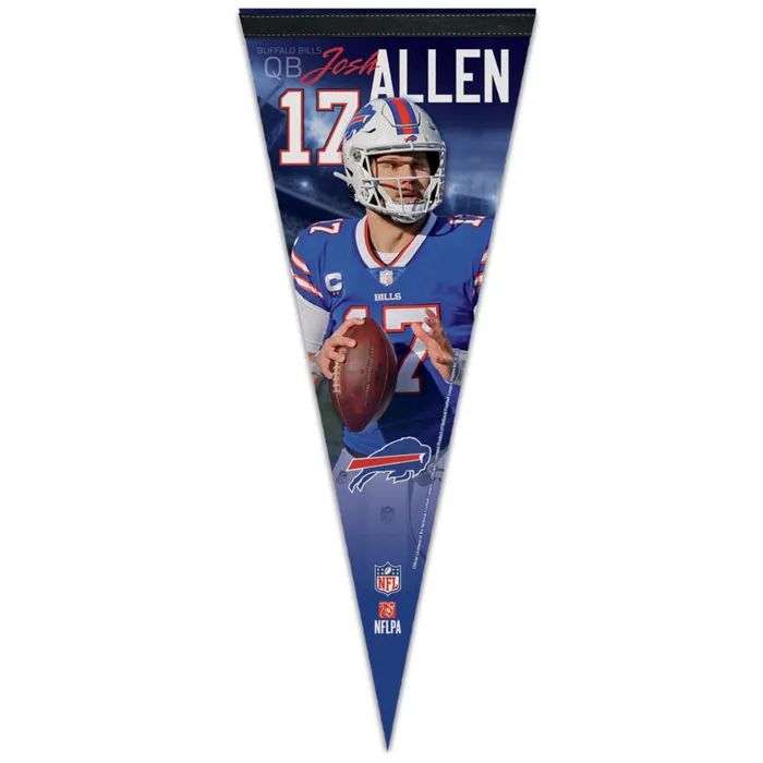 Buffalo Bills Premium Josh Allen Premium Pennant 12x30"