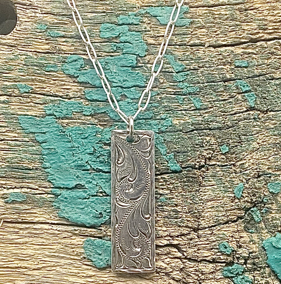 Necklace-SS Vertical Bar-SN4096