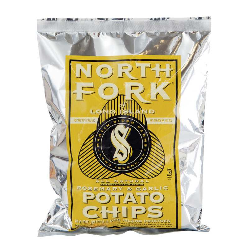 North Fork Kettle Potato Chips Rosemary Garlic 6oz 12ct