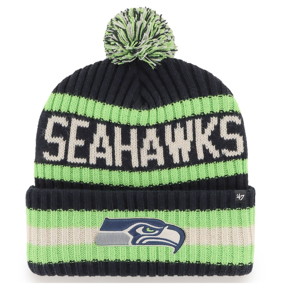 Seattle Seahawks '47Brand Cuff Pom Beanie