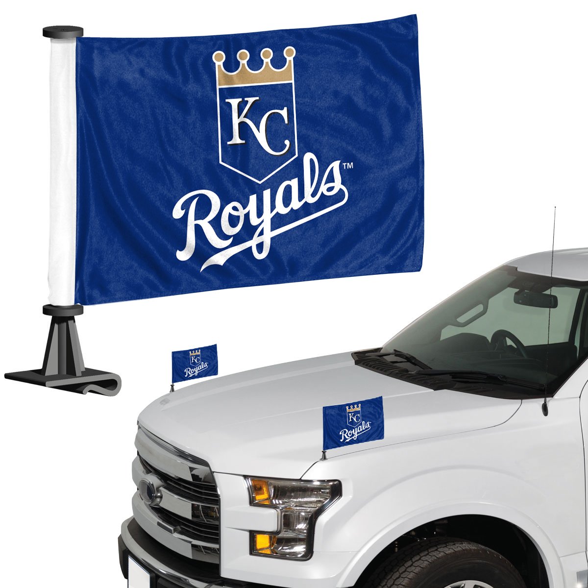 Kansas City Royals Ambassador Car Flags Set