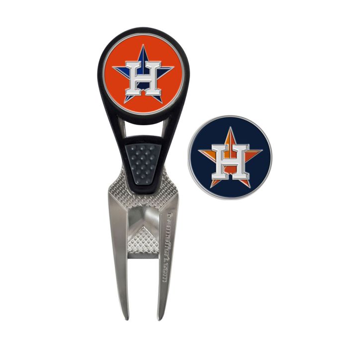 Houston Astros CVX Golf Repair Tool and Ball Markers