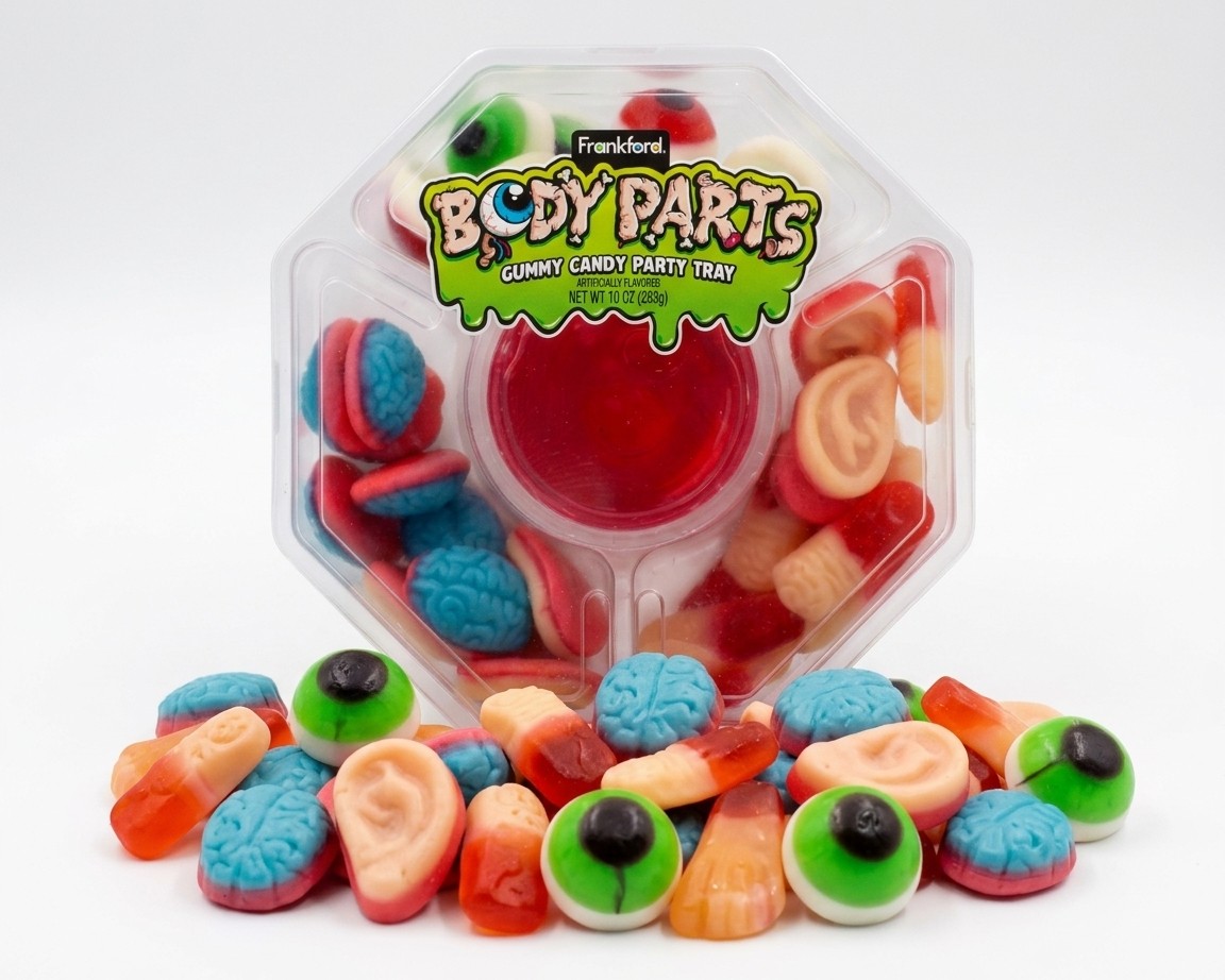 Frankford Halloween Gummy Body Parts Platter 10oz Tray