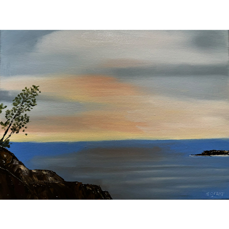 Presque Isle (13-1/2" x 17-1/2", White Floater Framed)