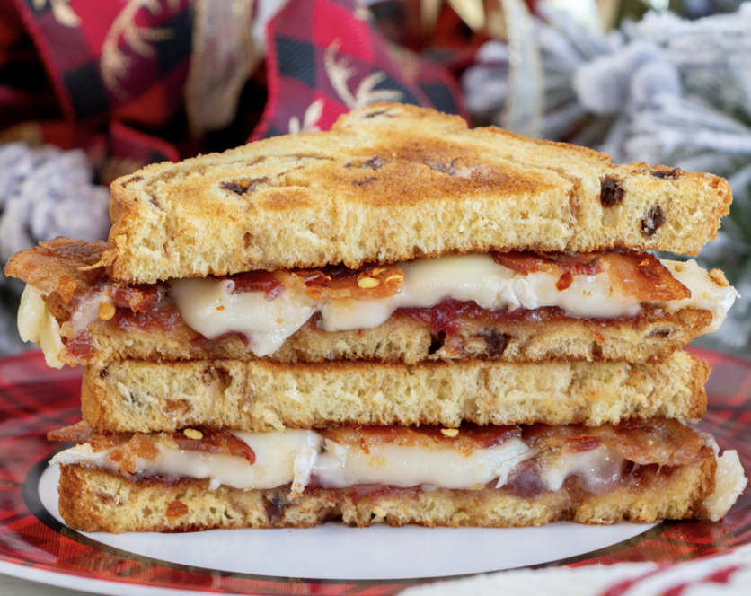 Bacon Brie and Cranberry Ciabatta