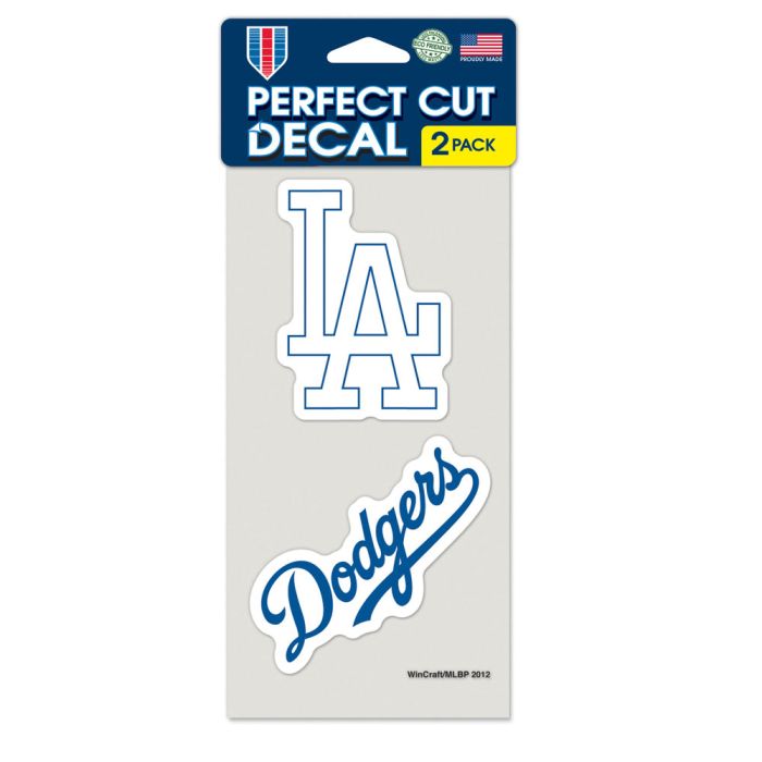 Los Angeles Dodgers Perfect Cut Decals 2 pack