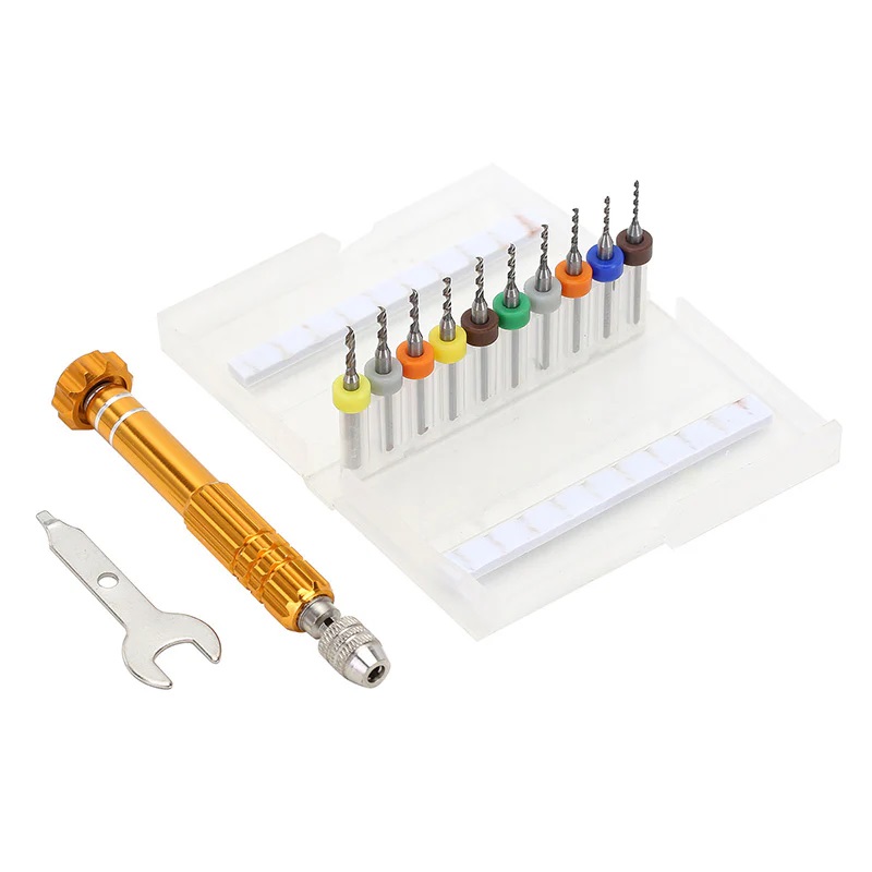 1.1-2.0mm Shock Piston Drill Set Mini Steel Twist Drill