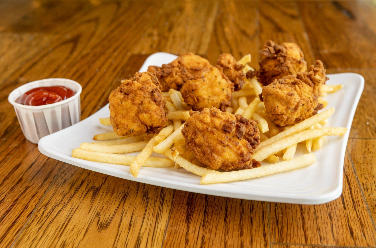 Chicken Popcorn with Fries