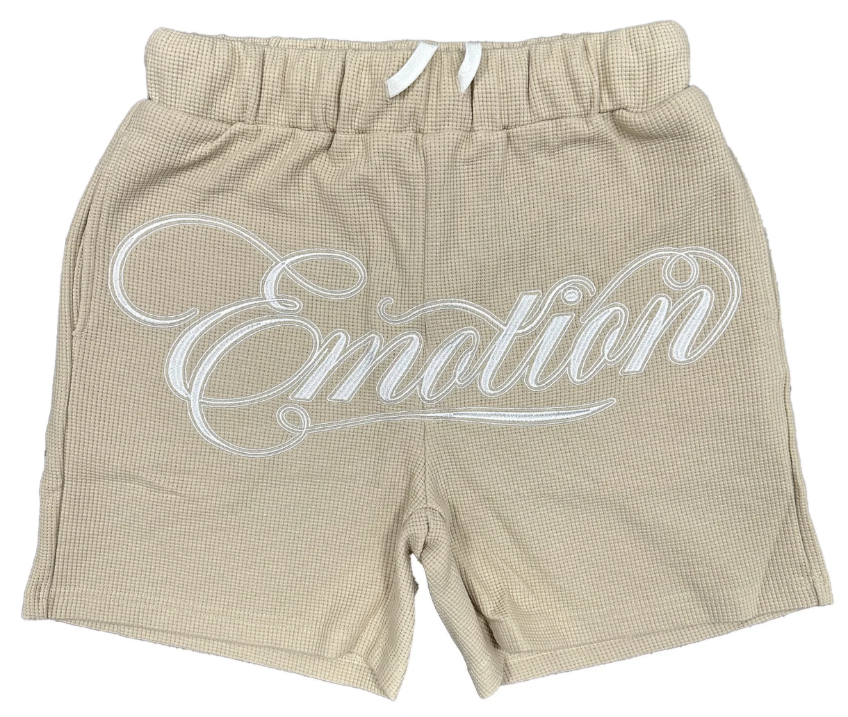 MIXED EMOTION Cream “Signature” Shorts