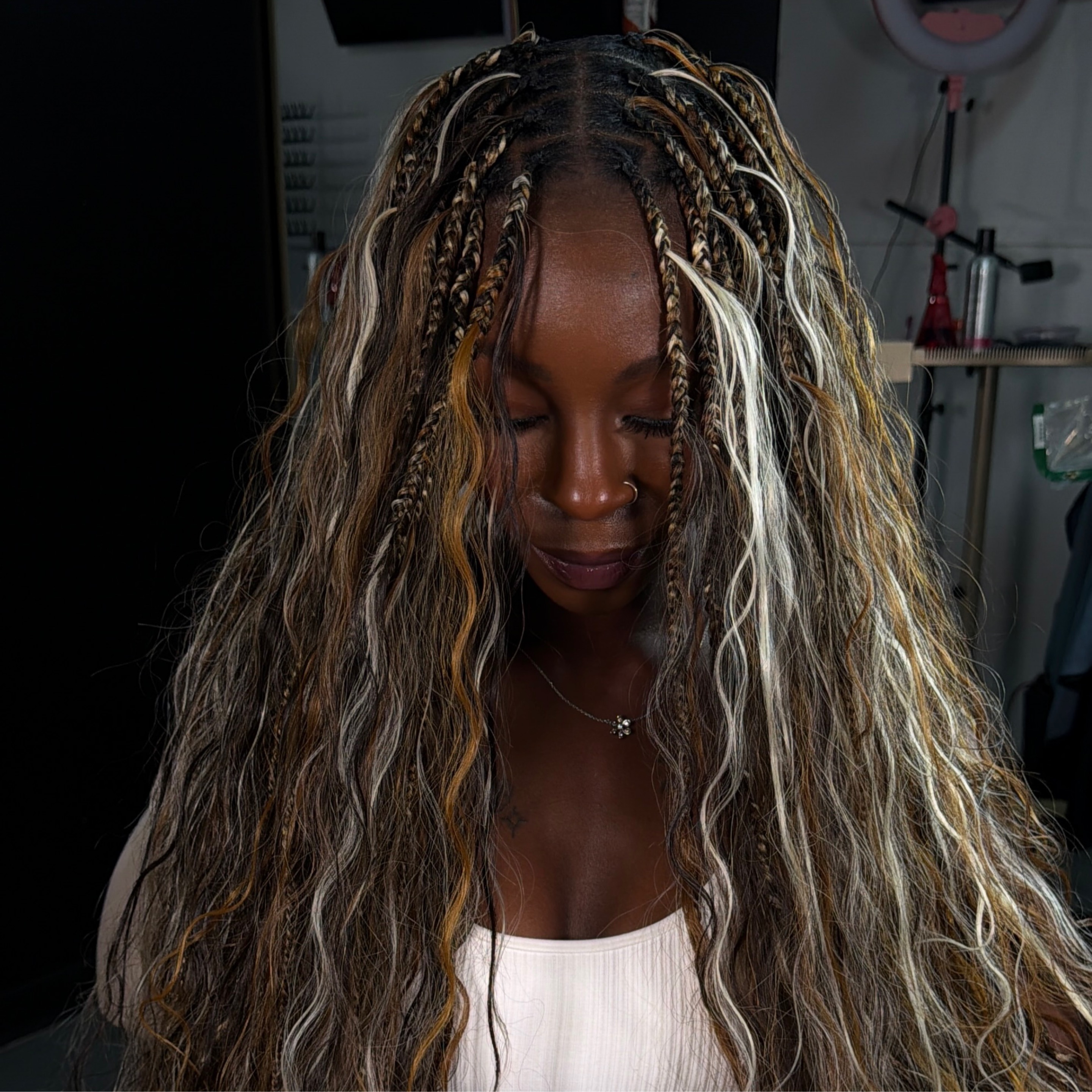 Smedium Boho Knotless Braids