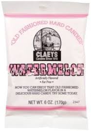 Claeys Watermelon Hard Candies 12 Count 6 Ounce