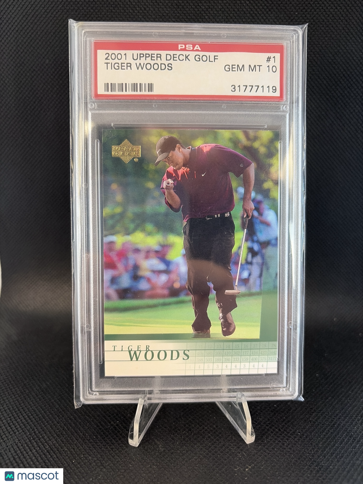 2001 Upper Deck Golf Tiger Woods PSA 10