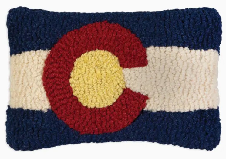 Colorado Flag Pillow 8"x12"