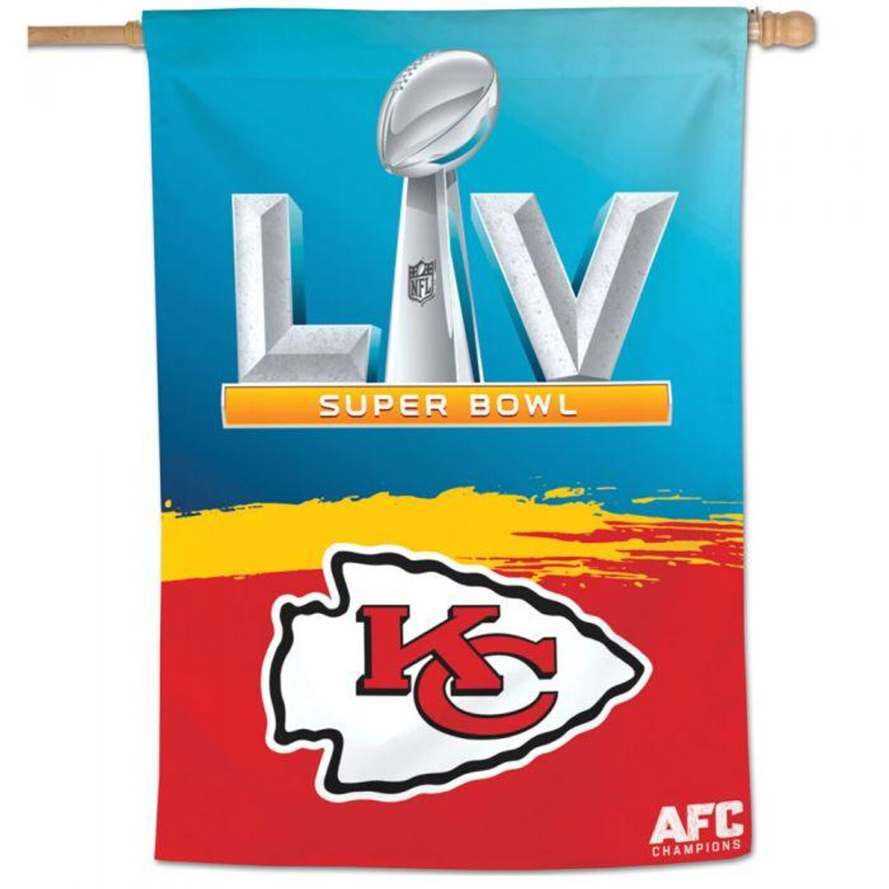 Kansas City Chiefs Super Bowl LV Vertical Banner