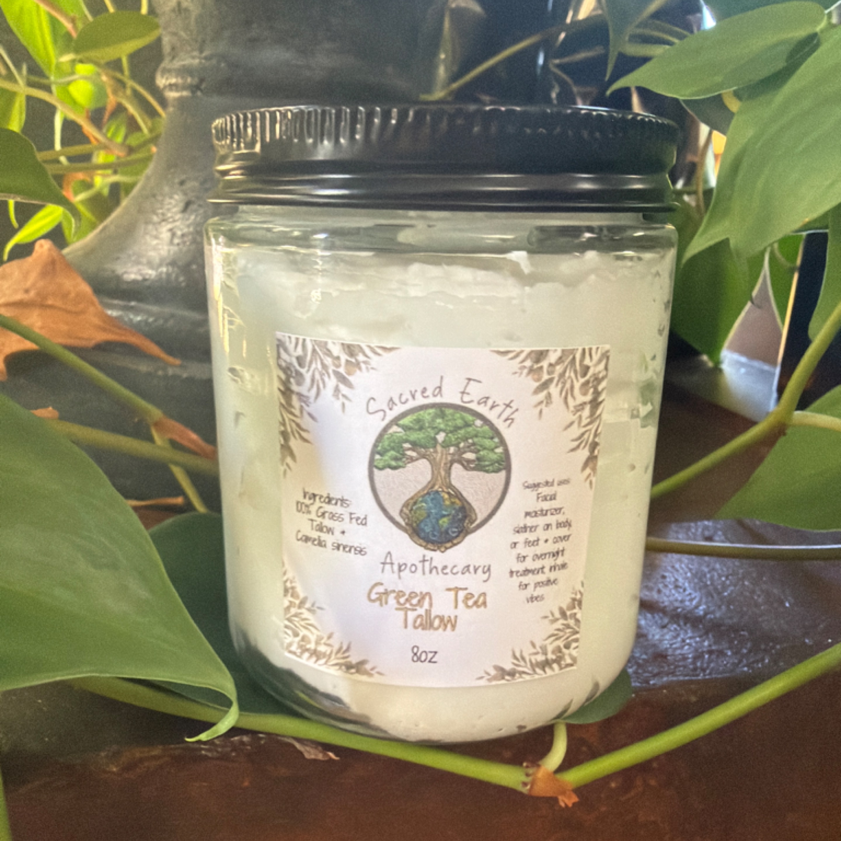 Sacred Earth Apothecary - 8oz Green Tea Tallow