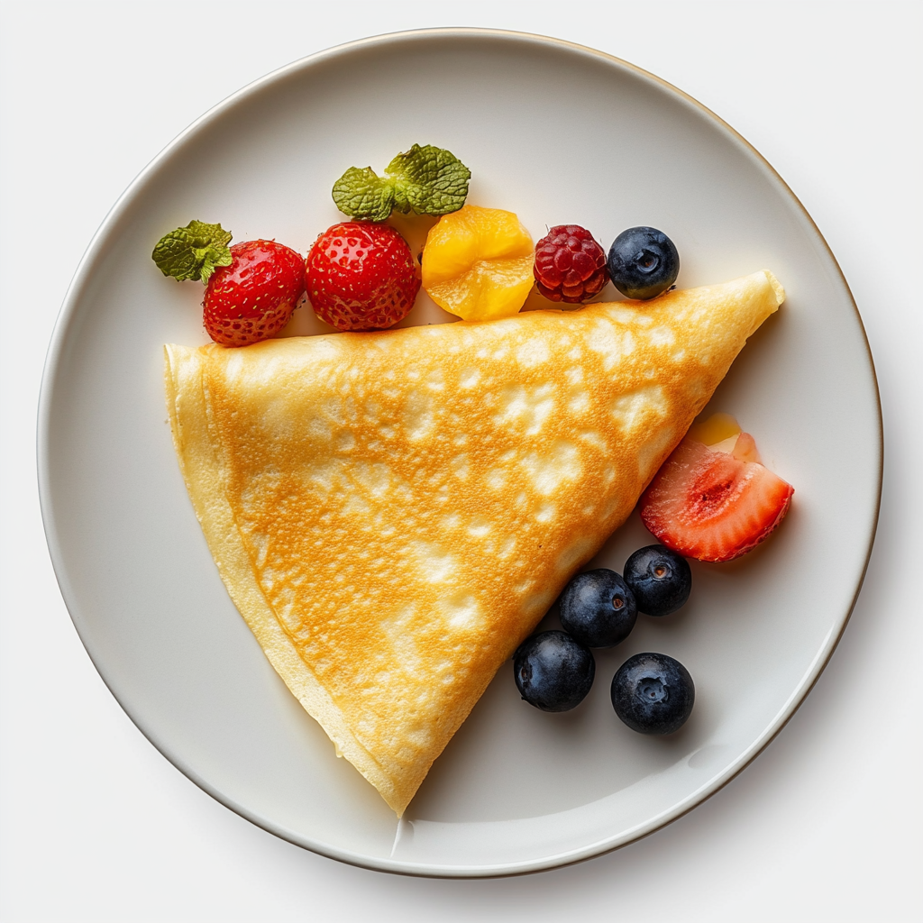 GLUTEN-FREE Pancake Roll with Fruits